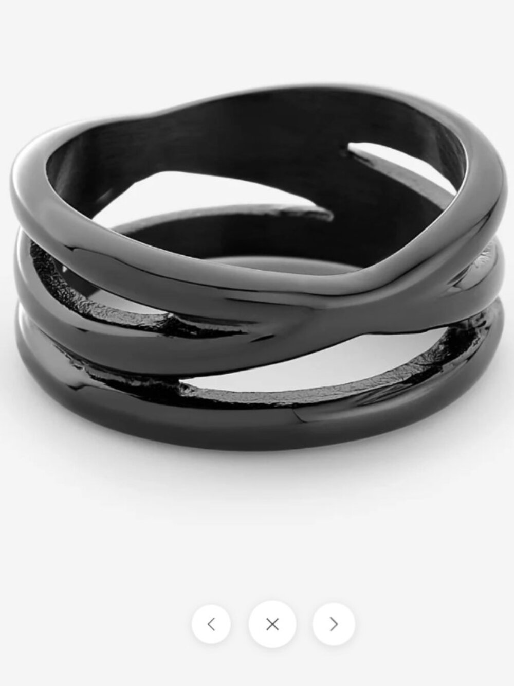 Nominal brand Morph ring - black size 9